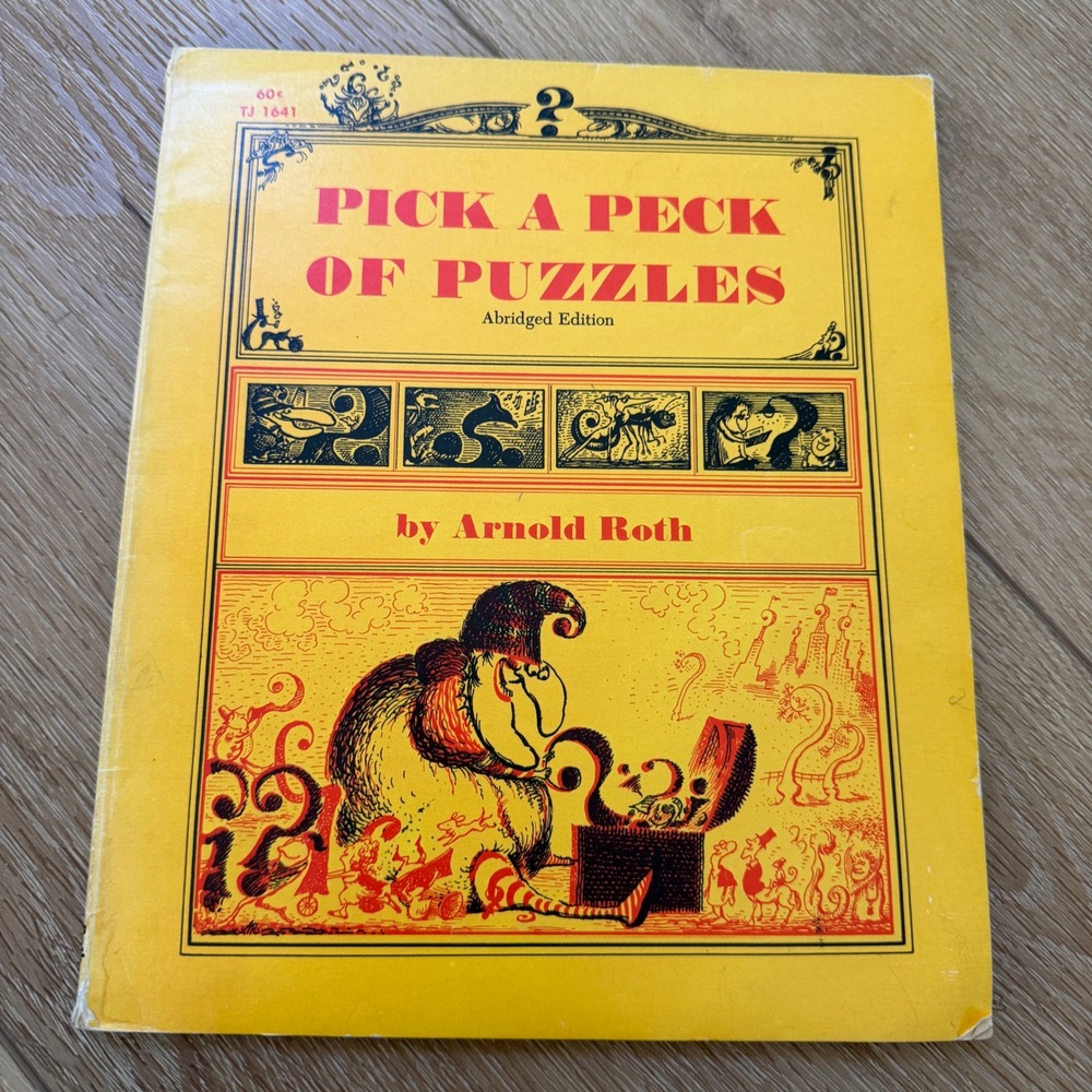 Pick a Peck of Puzzles Arnold Roth Scholastic Vintage 1973 Abridged Edition